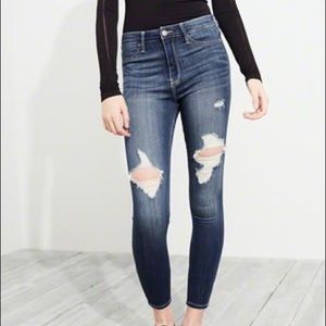 Hollister high rise jean leggings crop
